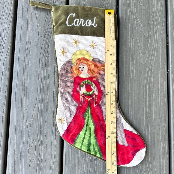 Needlepoint Christmas Stocking Personal Creations Carol - Picture 8 of 10